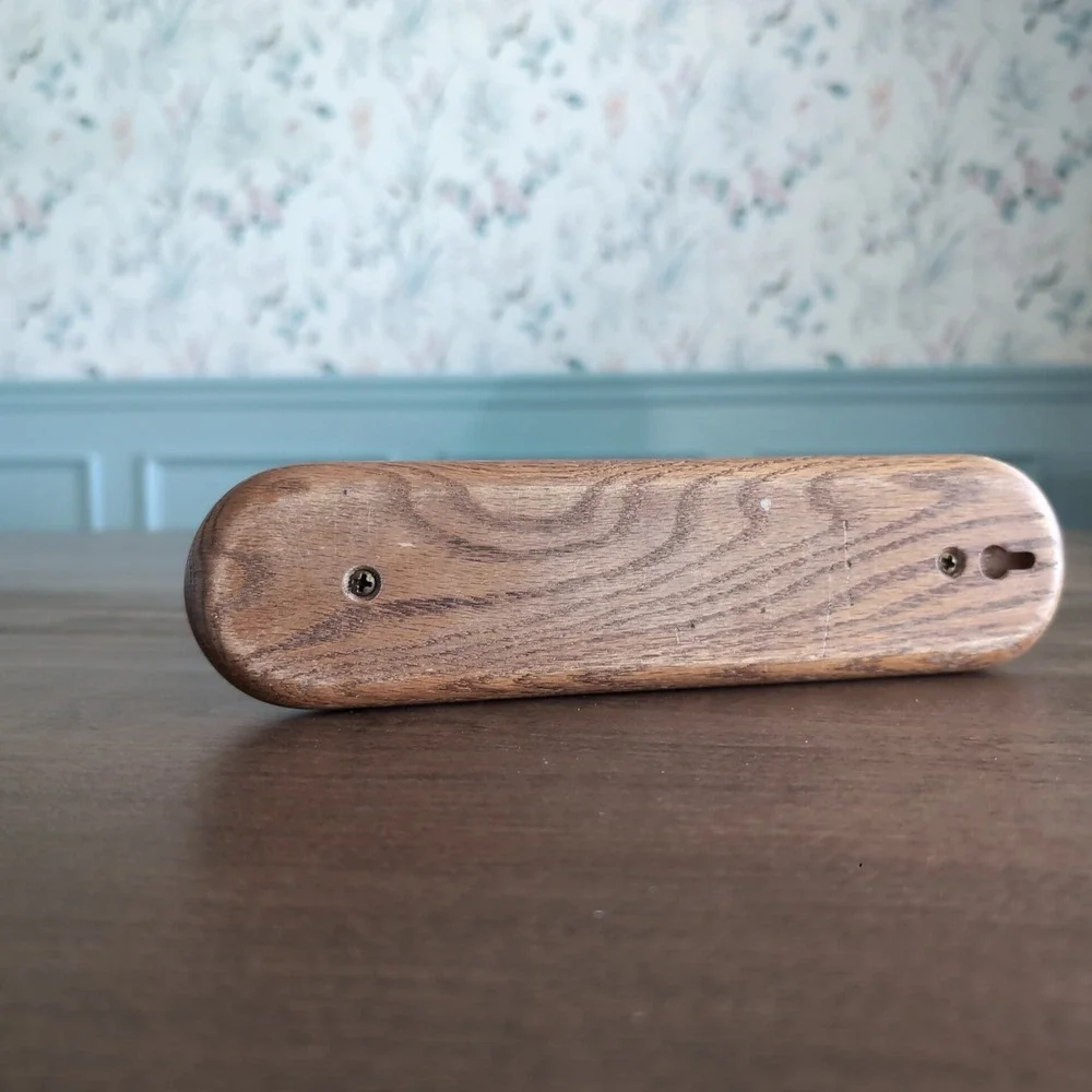 Gale Blashka Vanity Mirror Floral Hand Painted Wood Swivel~ Vintage Dual Sided